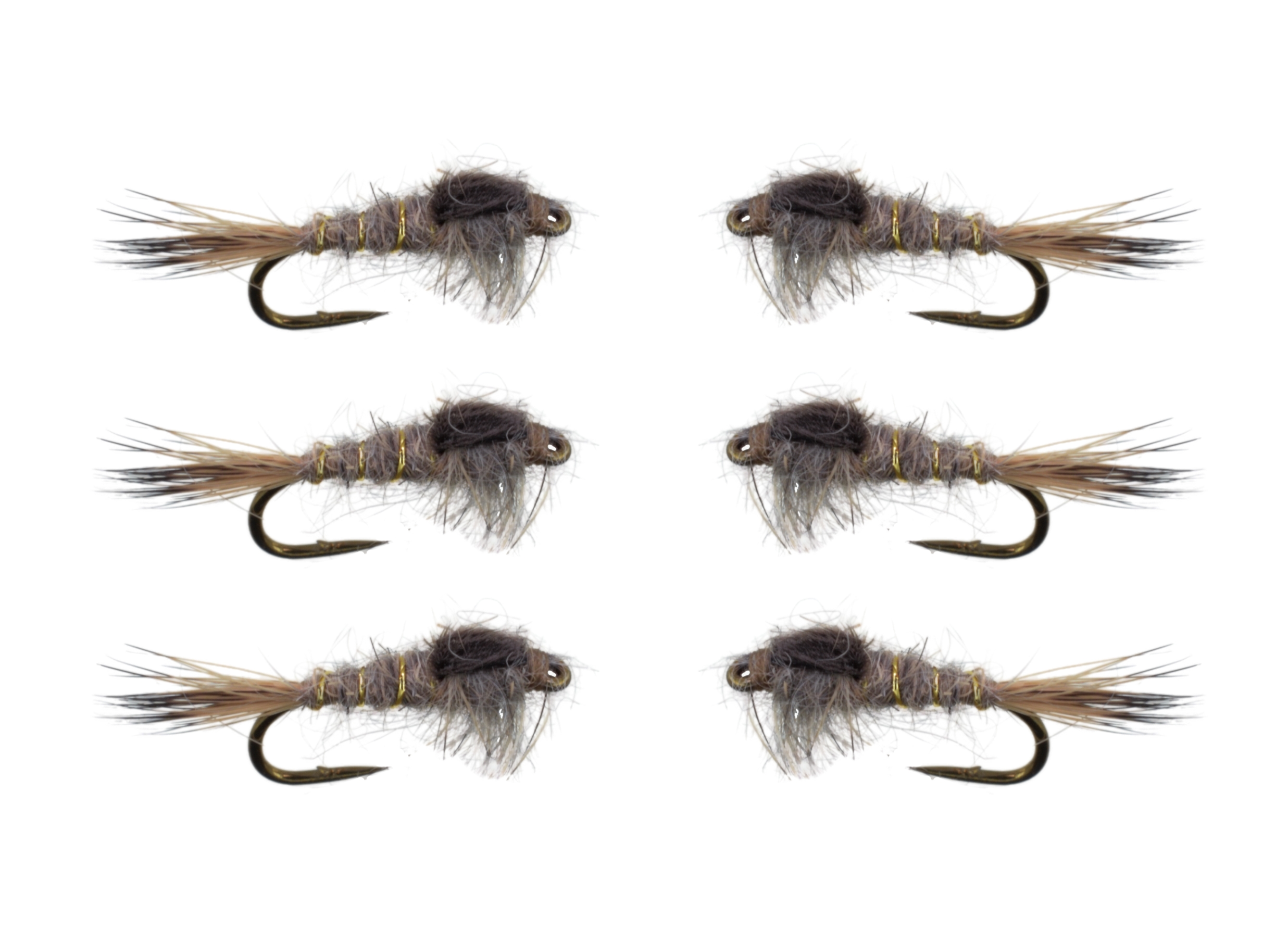 Hares Ear 6 Pack Fly Fishing Flies For Less DiscountFlies